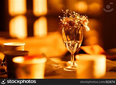 Sunset cafe flowers on the table. Sunset cafe flowers on the table hd