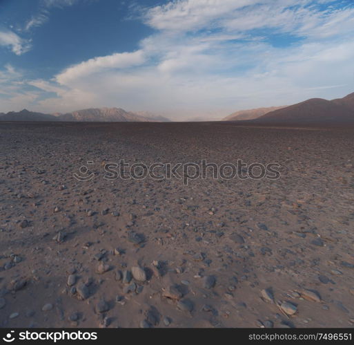 sunset in the dunes. desert in Peru
