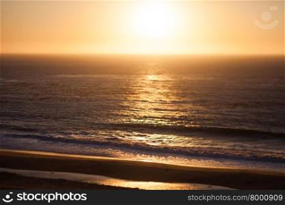Sunset off the Pacific Coast Highway, California