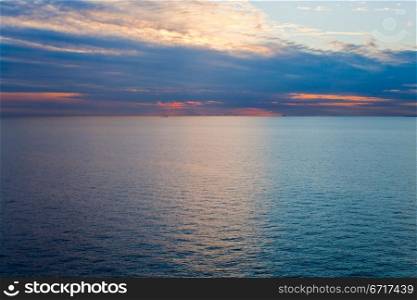 sunset on Baltic Sea