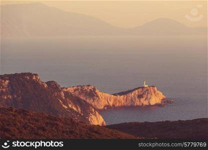 Sunset on Lefkada island