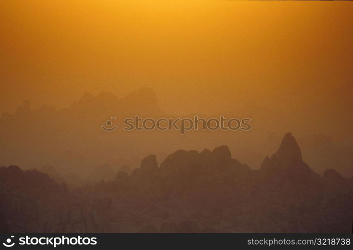 Sunset on Rocks