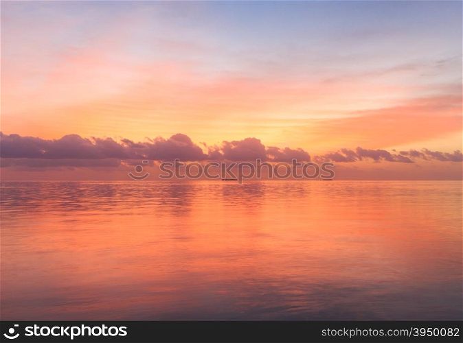 Sunset on sea in Maldives&#xA;&#xA;