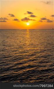 Sunset on sea in Maldives&#xA;&#xA;