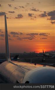 Sunset on the Airport, United States, April 2009