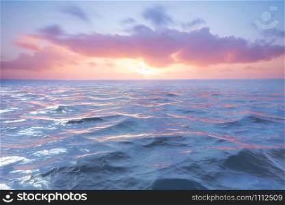 Sunset on the atlantic ocean. Florida, USA