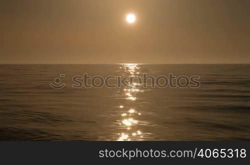 Sunset on the Black sea near Batumi, Georgia