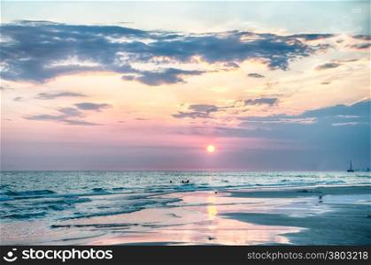 Sunset ongulf of mexico Florida Beach