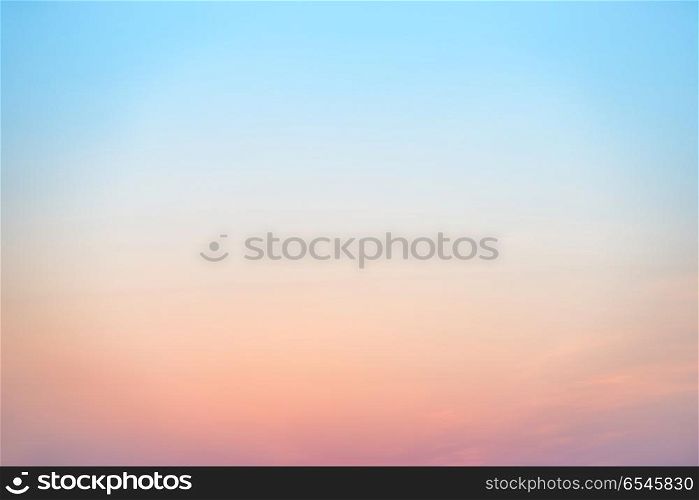 Sunset or sunrise colorful pink, red, blue and orange beautiful sky. Sunset or sunrise colorful sky