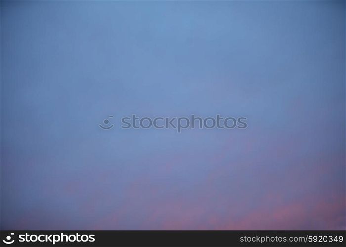 sunset or sunrise dramatic pink purple sky as background