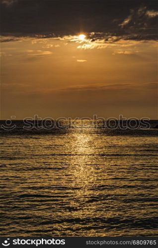Sunset over Porto Katsiki (Lefkada island-Greece). One of the most impressive beaches from Lefkada is Porto Katsiki.