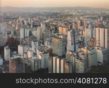 Sunset over Sao Paulo