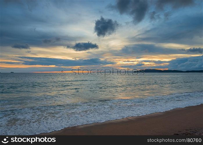 sunset over the Andaman Sea beautiful landscape