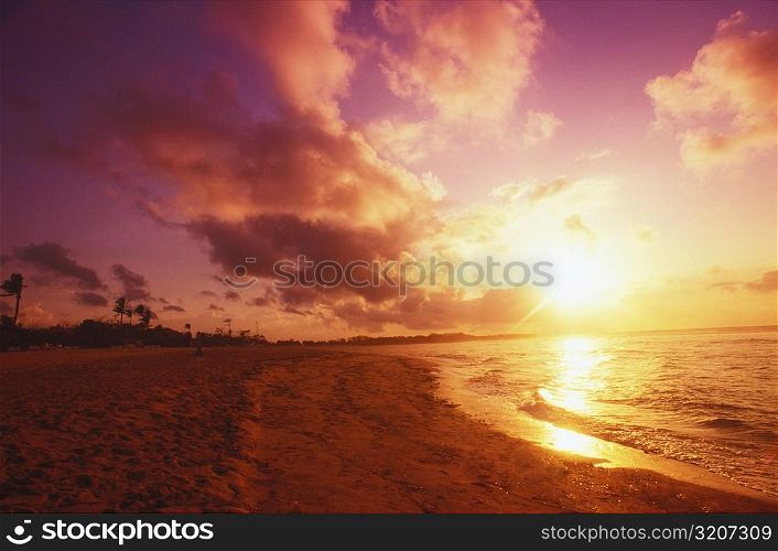 Sunset over the sea, Bali, Indonesia