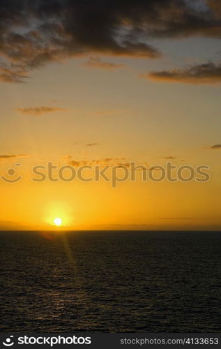 Sunset over the sea, Hawaii Islands, USA