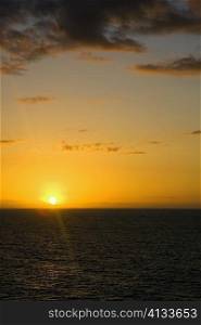 Sunset over the sea, Hawaii Islands, USA