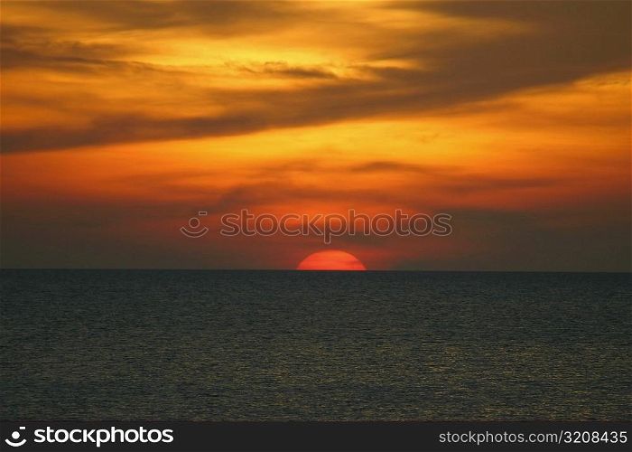 Sunset over the sea, Ko Lanta, Thailand