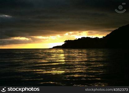 Sunset over the sea, Koro Island, Fiji