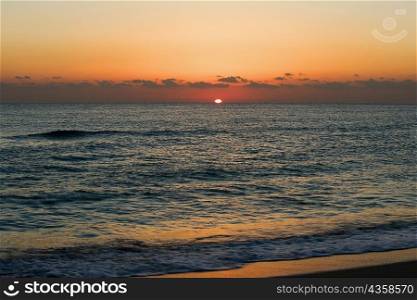 Sunset over the sea, Miami, Florida, USA