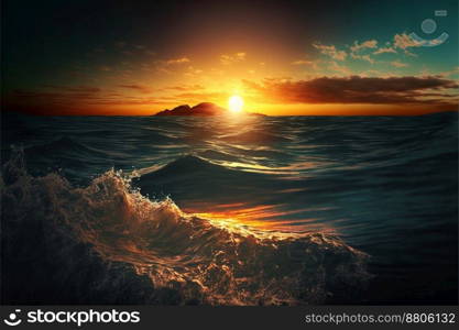 sunset over water wallpaper