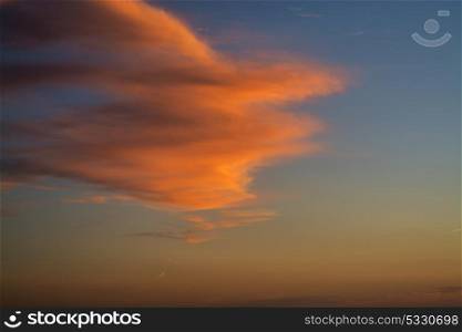 sunset reflecting on a cloud, texture pattern background