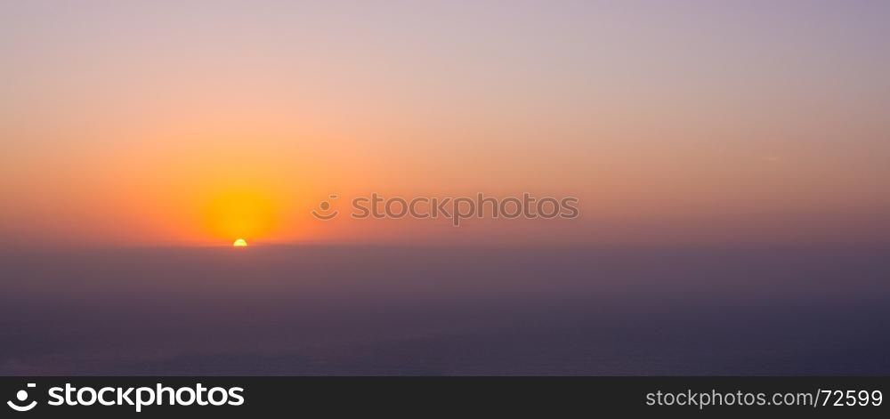Sunset scenery Mallorca. Sunset scenery in west Mallorca, Balearic islands, Spain in July.