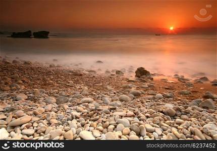 Sunset Seascape in Lebanon