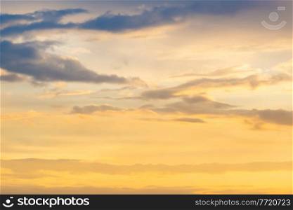 Sunset sky and clouds. Sunset sky nature background