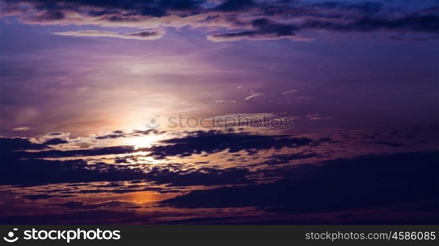 Sunset Sky Background