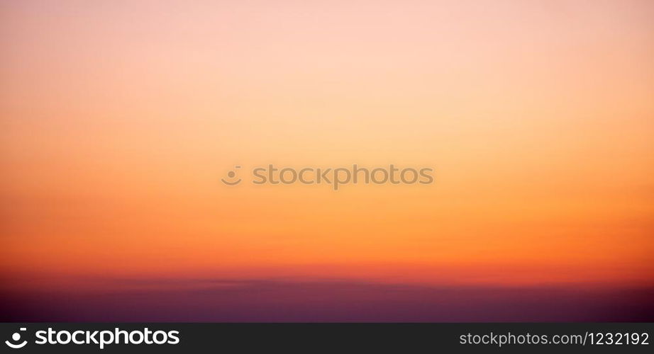 sunset sky background in orange colours