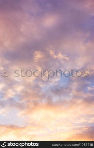 Sunset sky in summer for vacation concept