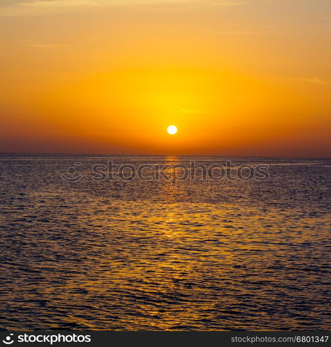 sunset. sunset landscape. sunset sea