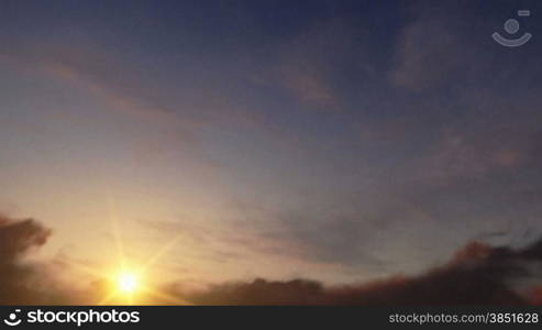 Sunset Time Lapse Clouds