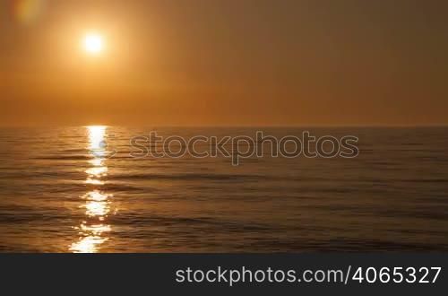 Sunset timelapse on the Black sea near Batumi, Georgia