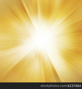 Sunspot with rays. Abstract background
