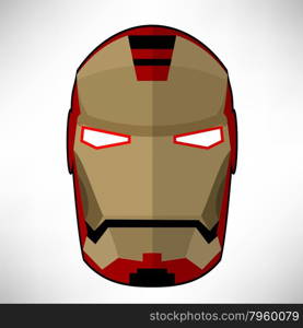 Superhero Mask Isolated on White Background. Flat Design.. Superhero Mask