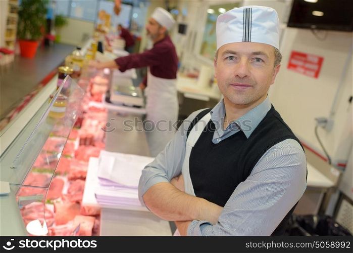 supermarket butcher department