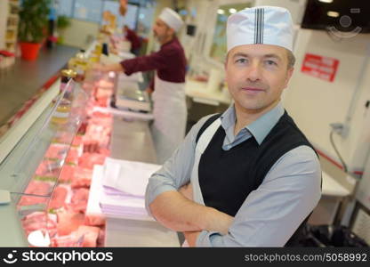 supermarket butcher department