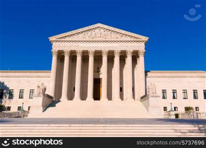 Supreme Court of United states building in Washington DC