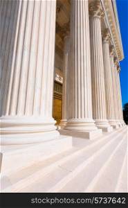 Supreme Court of United states columns row in Washington DC