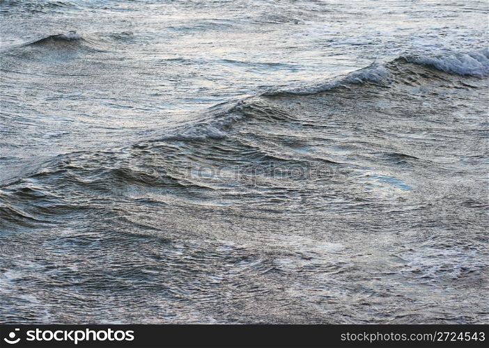 Surf waves and summer sea surface