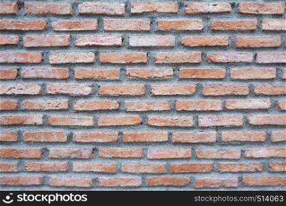 Surface of brown brick wall Texture background for design in your work backdrop.