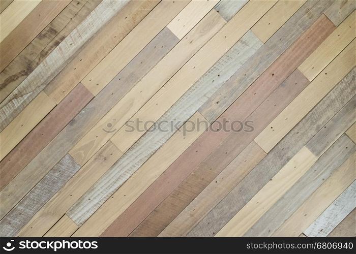 surface of skew wooden wall for use as abstract background texture