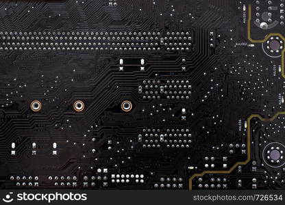 Surface of the chips of the motherboard or mainboard for building a computer. background, texture