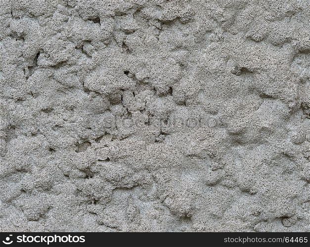 Surface of the wall . Surface of the wall plastered manually (closeup)