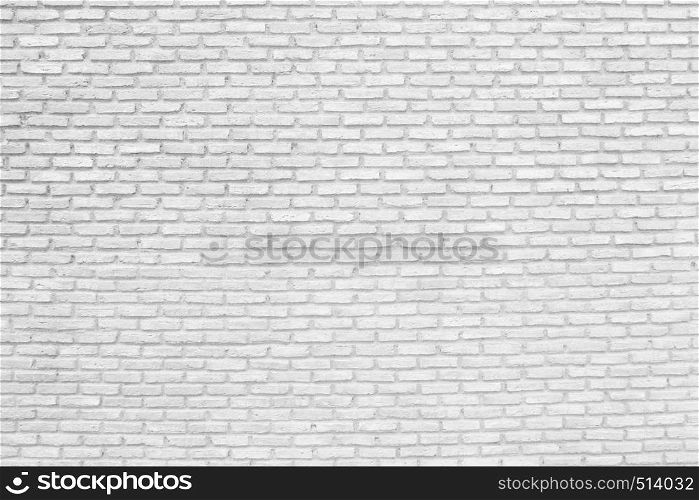 Surface of white brick wall Texture background for design in your work backdrop.