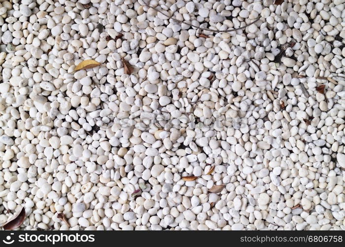 surface of white pebble stone for abstract background