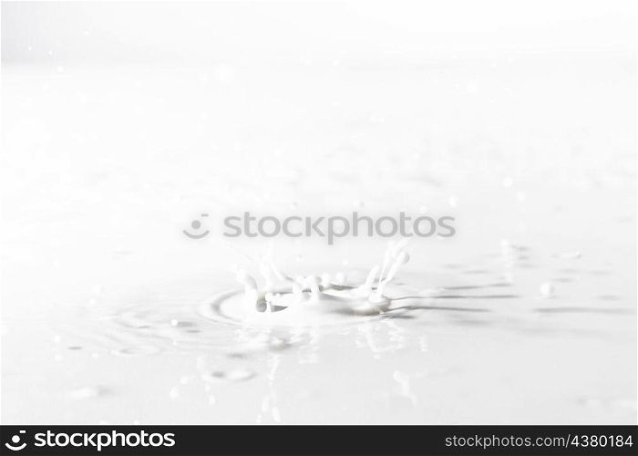 surface with splashes milk