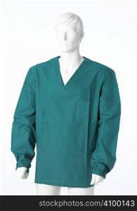 Surgeon&acute;s uniform isolated on white
