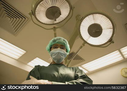 Surgeon in an operation theater